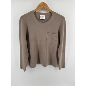 FIGS Off Shift Ribbed Knit Pullover Sweater Sz M Medical Nursing Loungewear